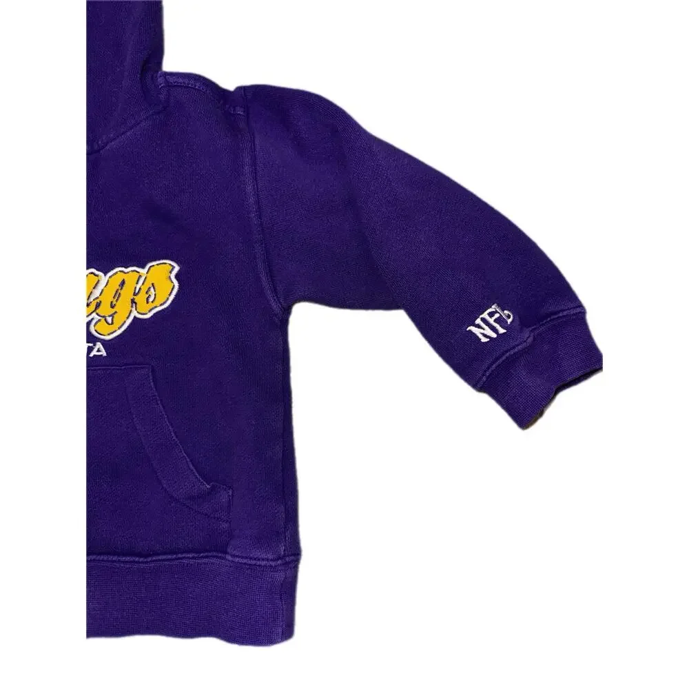 Minnesota Vikings NFL Team Unisex Children Sweatshirt Purple Hoodie / Size 3T